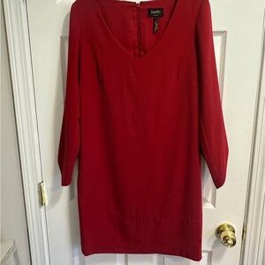 Laundry By Shelli Segal Red Dolman Sleeve Sheath Dress